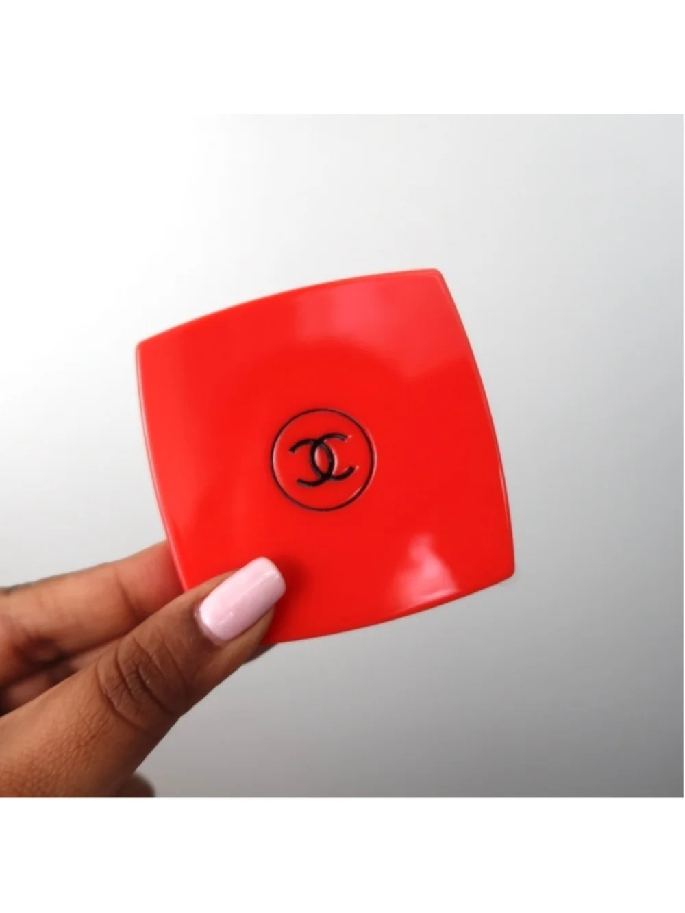 Chanel Double Mirror – Limited Edition Red with Velvet Pouch
